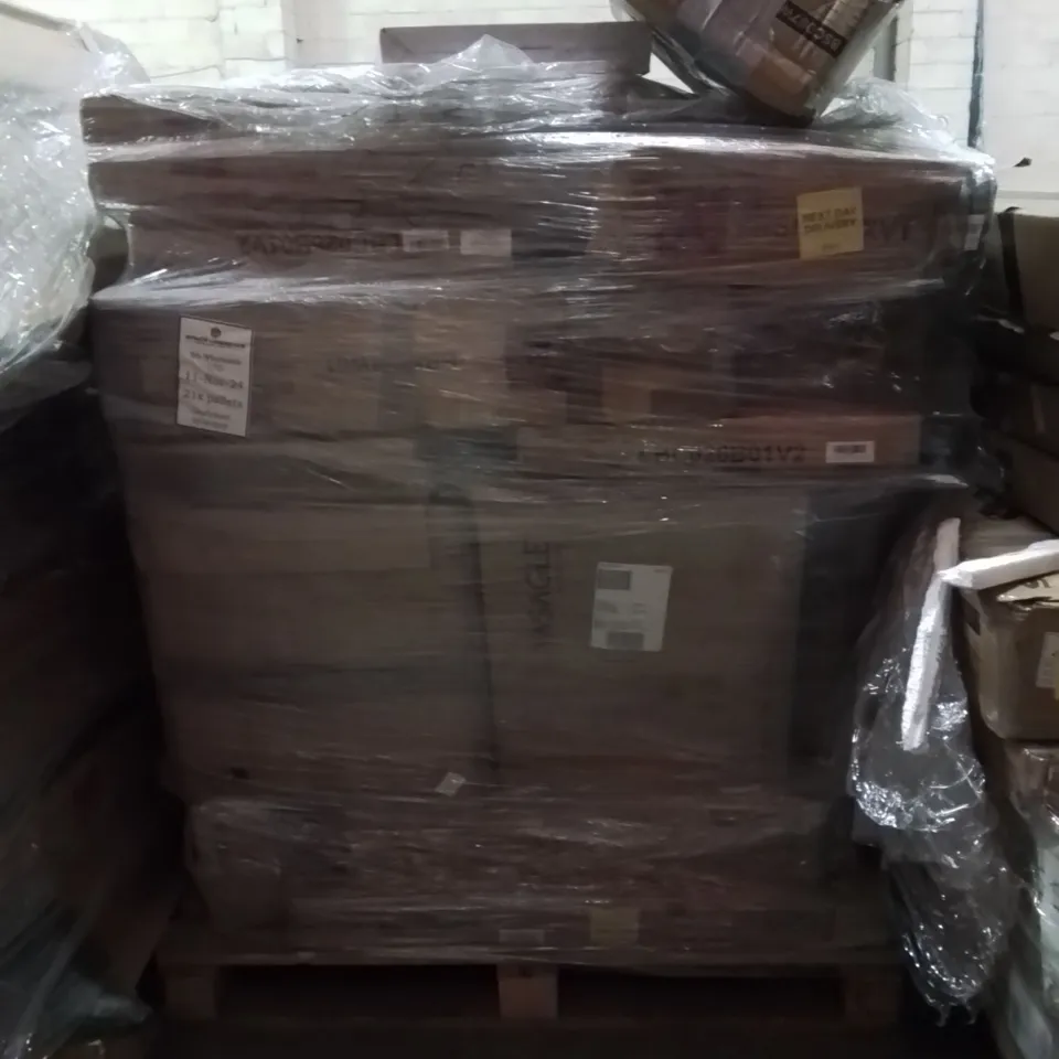 PALLET OF ASSORTED HOUSEHOLD GOODS AND PRODUCTS TO INCLUDE;BAR TABLE SET,12 MUG COFFEE RACK,PHOTO FRAME