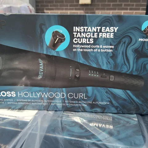 BOXED REVAMP HOLLYWOOD CURL AUTO-ROTATE CERAMIC CURLER CL-2000X-GB 