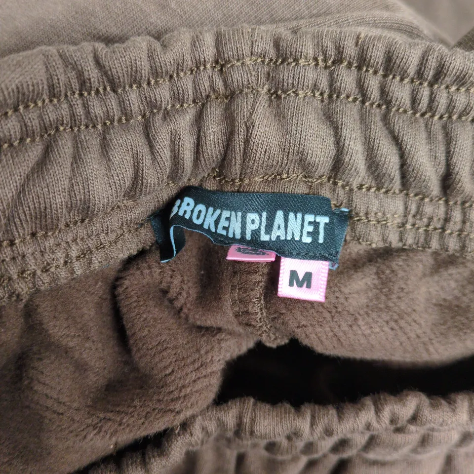 BROKEN PLANET BROWN MEN'S JOGGERS, SIZE M