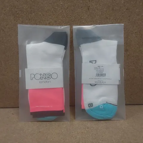 BOX TO CONTAIN A LARGE QUANTITY OF BRAND NEW PAIRS OF PONGO LONDON CYCLING SOCKS // SIZE: L-XL // 1 PAIR PER PACK