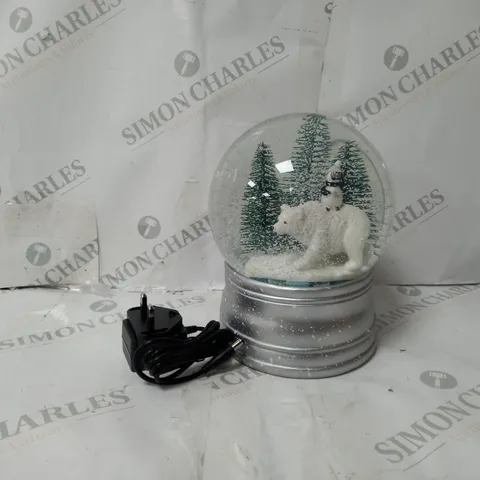 BOXED SANTA EXPRESS CHRISTMAS CHARACTER MUSICAL WATER SPINNER