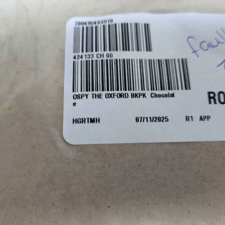 OSPREY LONDON THE OXFORD BACKPACK – CHOCOLATE LEATHER