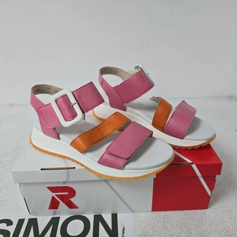 RIEKER LEATHER SPORTY SANDAL UK 6 BOXED