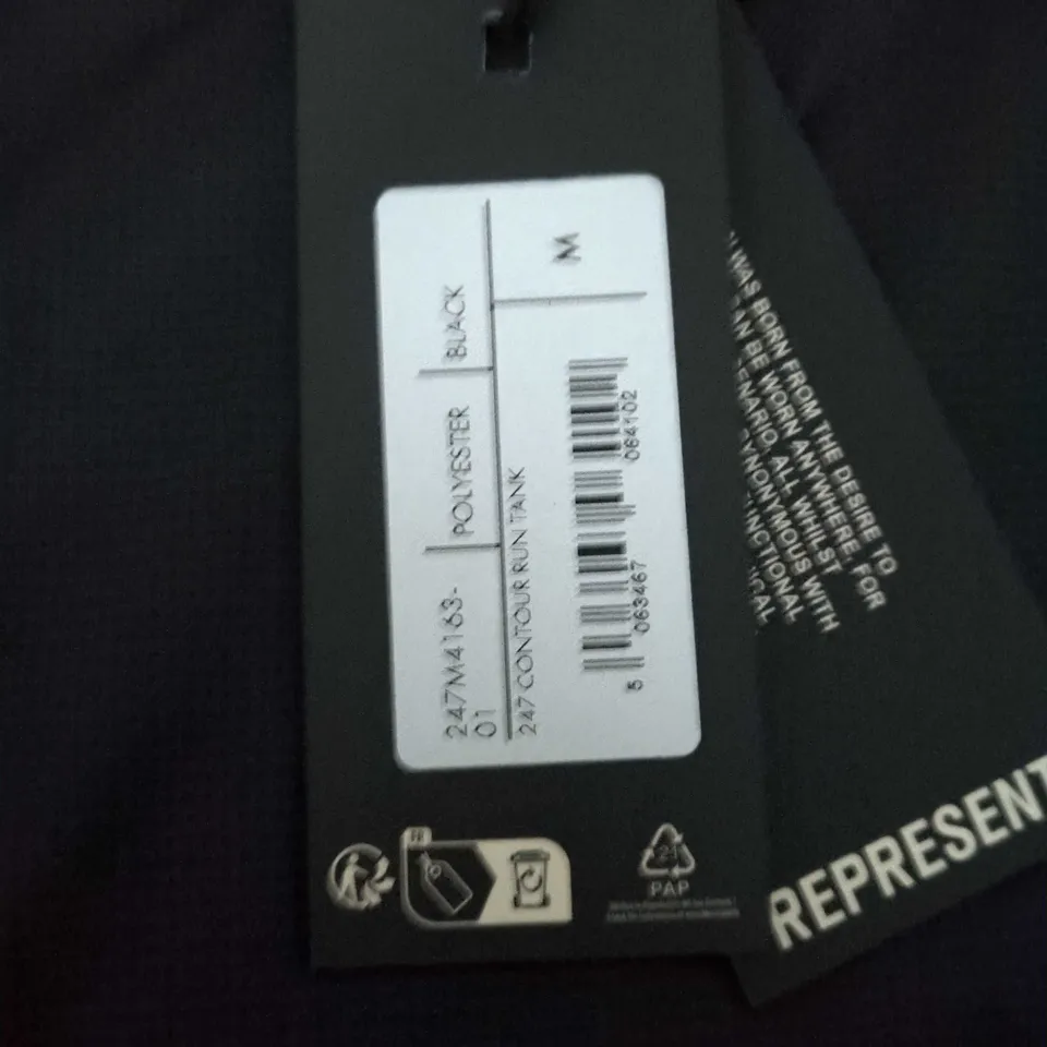 REPRESENT SLEEVELESS TOP – BLACK