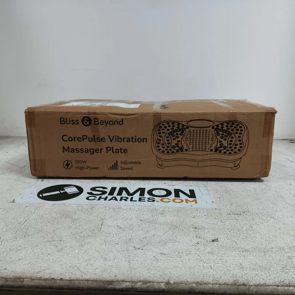 BLISS & BEYOND COREPULSE VIBRATION MASSAGER PLATE – BOXED