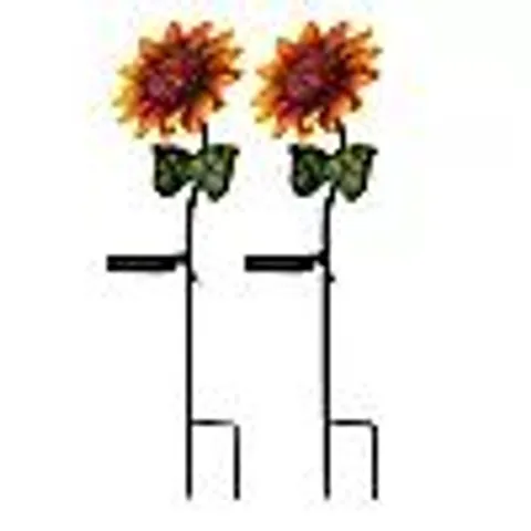 GARDEN STORIES COLOUR SPLASH SUNFLOWER 93CM STAKE LIGHTS