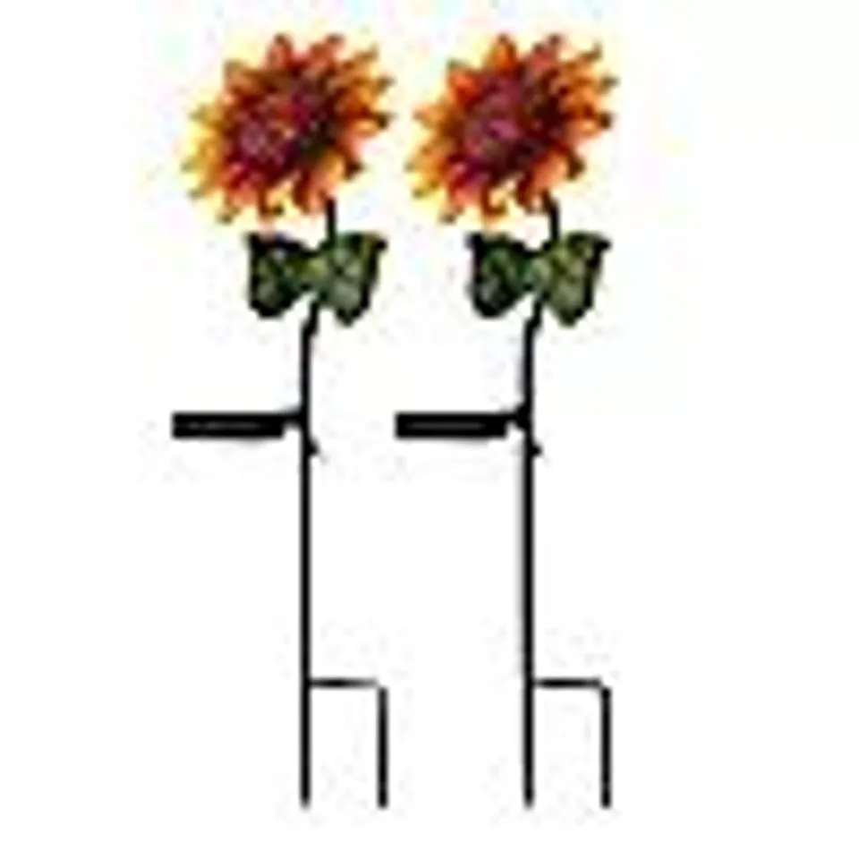 GARDEN STORIES COLOUR SPLASH SUNFLOWER 93CM STAKE LIGHTS