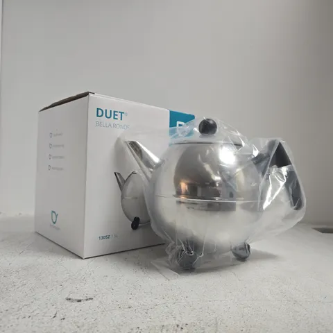 DUET BELLA RONDE 1.5L STAINLESS STEEL TEAPOT – BOXED