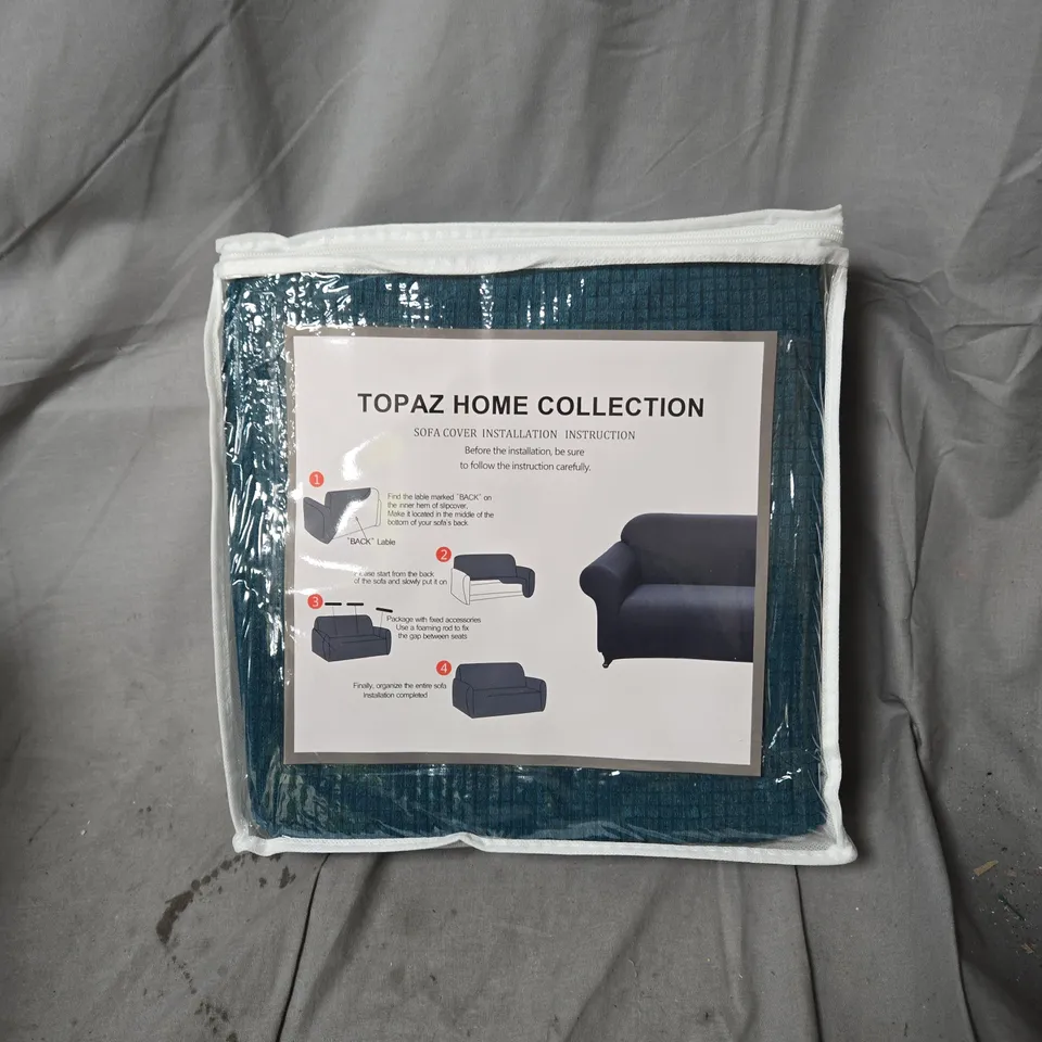 TOPAZ HOME COLLECTION SOFA COVER – TEAL