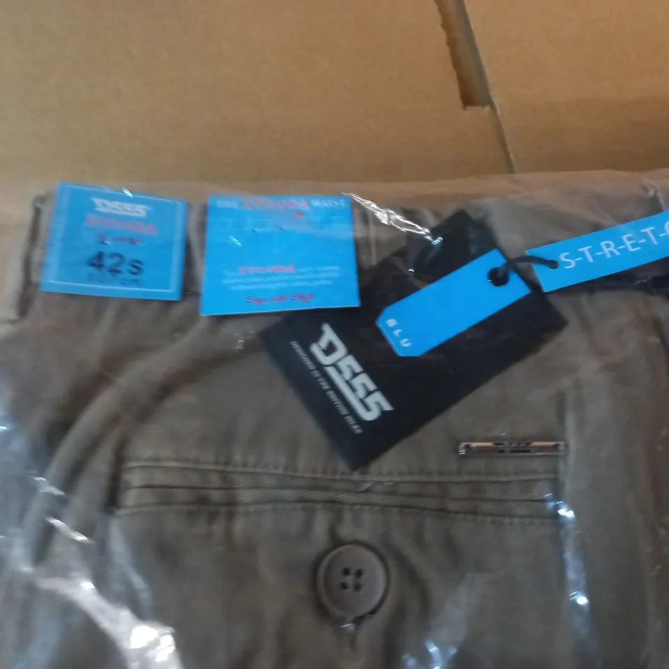 BAGGED D555 BRUNO TROUSERS IN STONE - 42 S 107CM