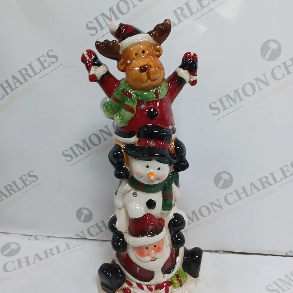 JOLLY SANTA LIGHT UP ORNAMENT RRP £32