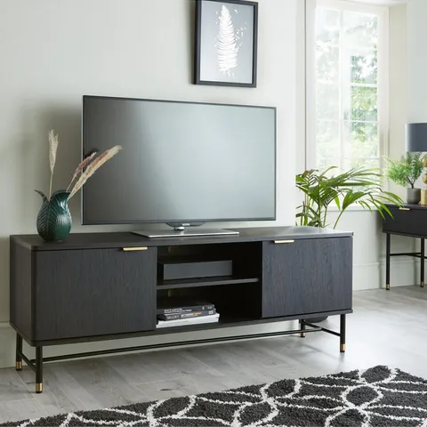 BOXED GRADE 1 COOPER WALNUT-EFFECT TV UNIT (1 BOX)