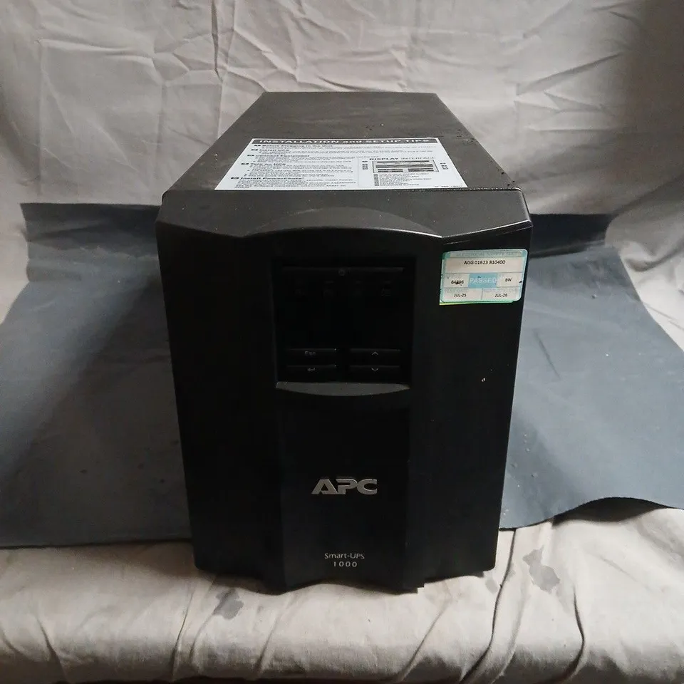 APC SMART-UPS 1000 UNINTERRUPTIBLE POWER SUPPLY