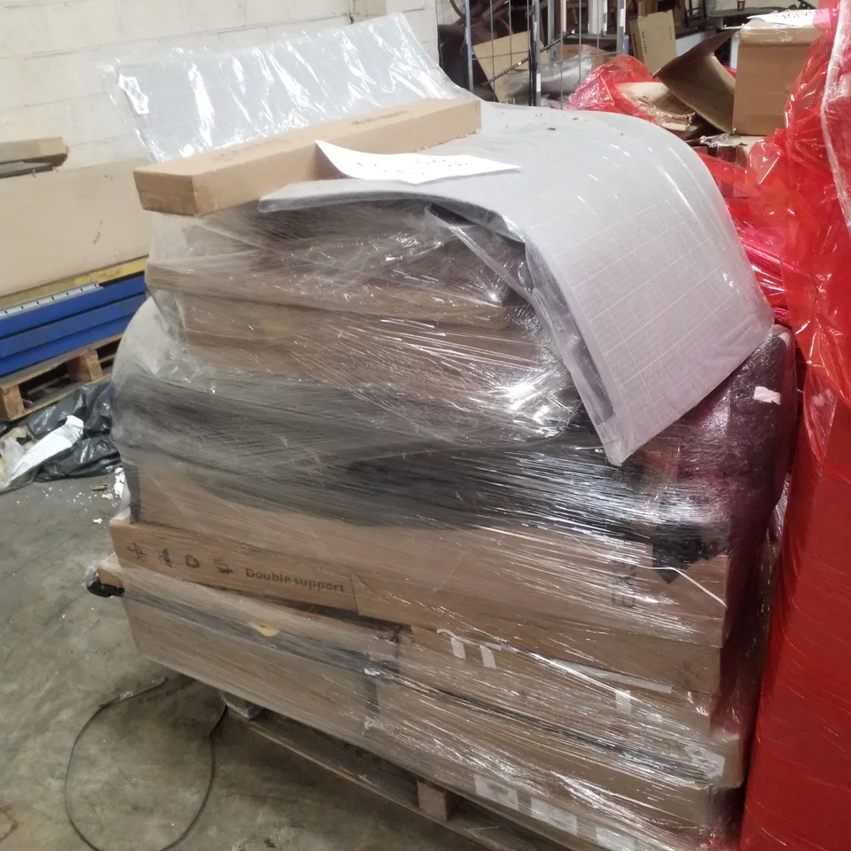 PALLET CONTAINING ASSORTED PRODUCTS INCLUDING SELF HEALING CUTTING MAT, COAT HOOKS & JIGSAW BOARD