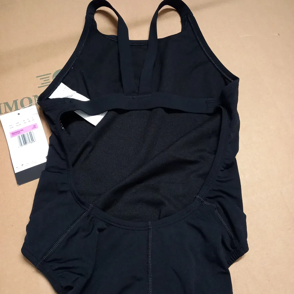 NIKE SWIM BLACK SWIMMING COSTUME - SIZE 10