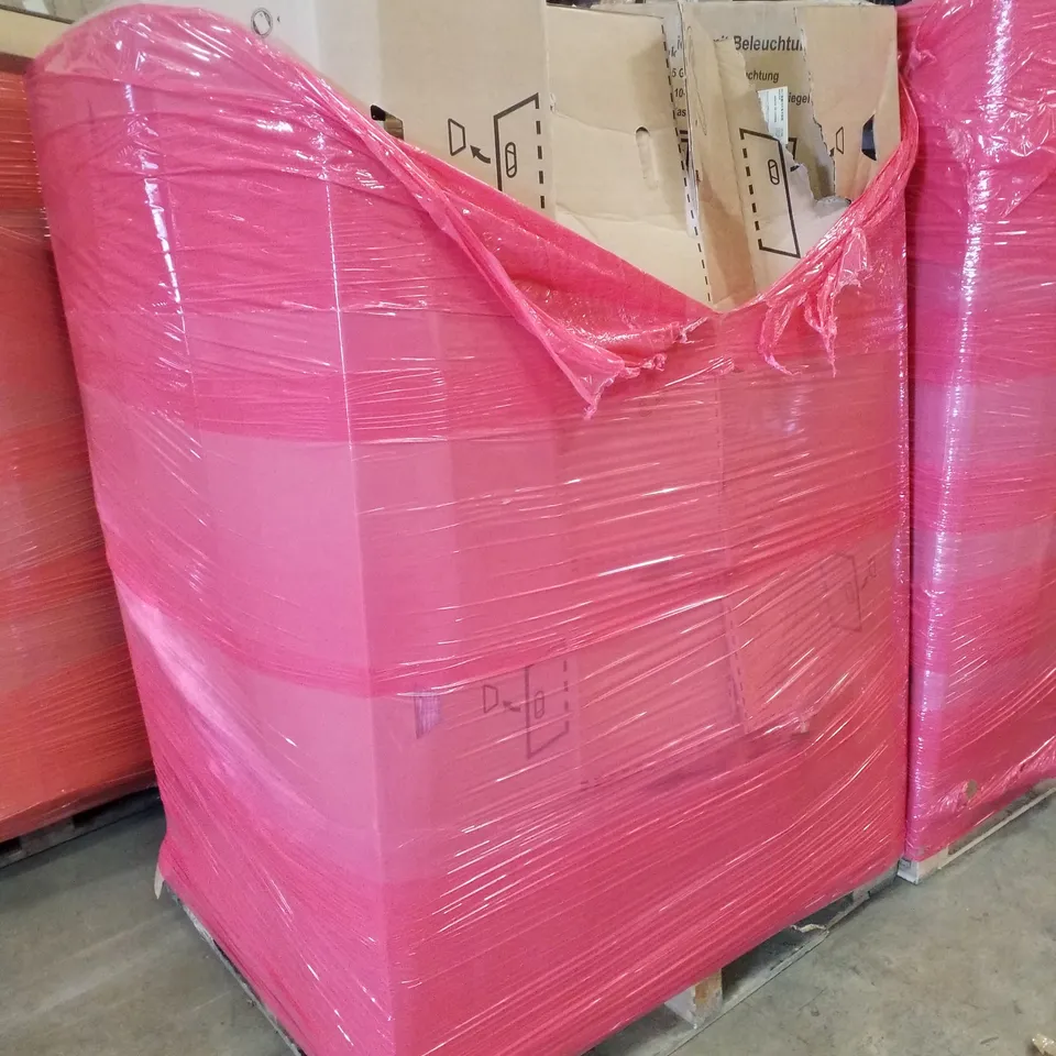 PALLET CONTAINING ASSORTED PRODUCTS INCLUDING DEHUMIDIFIER, HIGH-EFFICIENCY SOLAR MODULE, STEAM CLEANER, BUCKET DOLLY