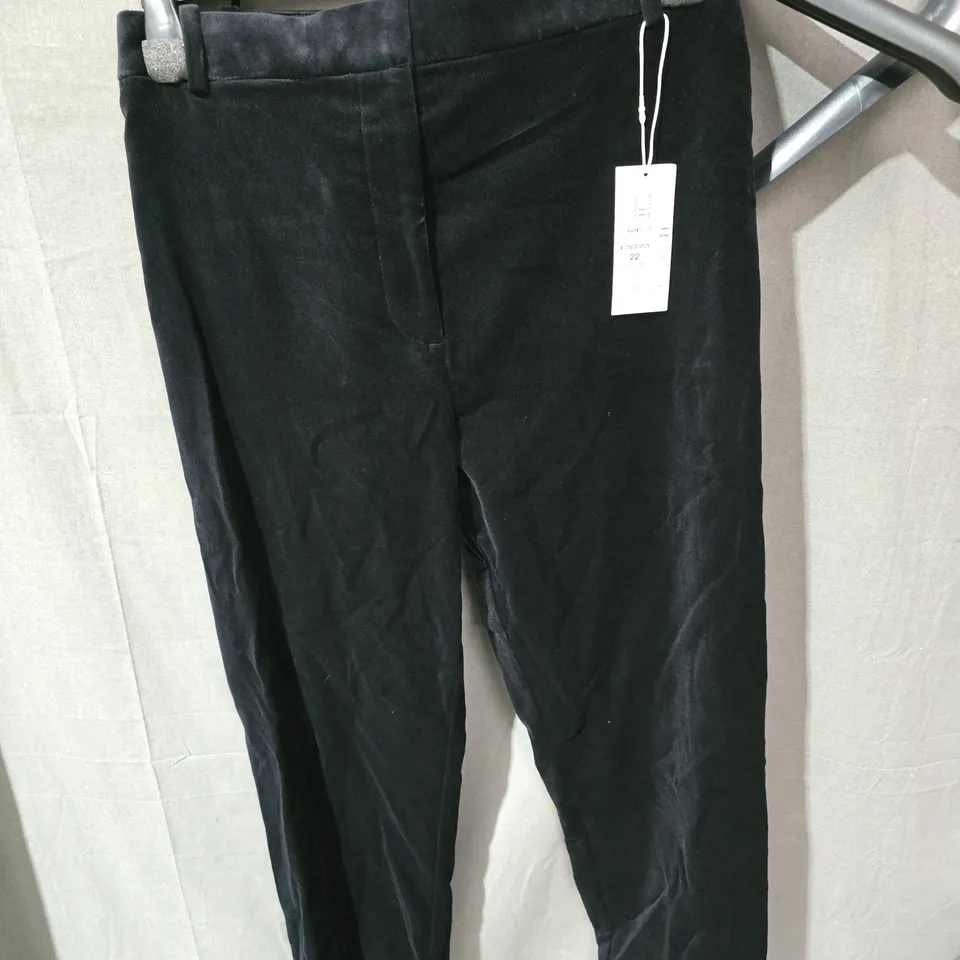 M&S BLACK TROUSERS, UK 22 REGULAR