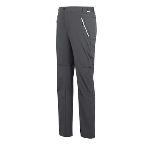 BRAND NEW REGATTA MENS MOUNTAIN ZIP OFF WALKING TROUSERS IN SEAL GREY - UK 36"