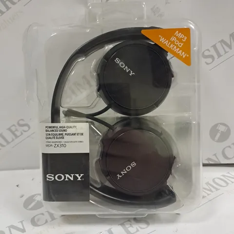 BOXED SONY MDR-ZX310 OVER-EAR HEADPHONES IN BLACK