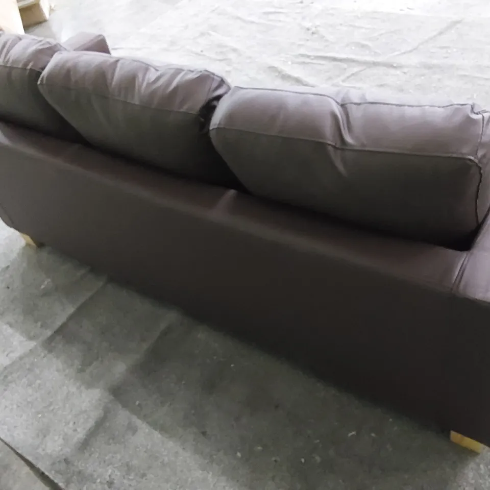 DESIGNER PEYTON VEGAN LEATHER SOFA 