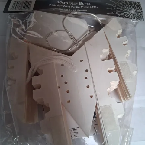 BOXED DAR LIGHTING 4 PACKS OF FIVE 40 MICRO LIGHT STAR BURST LANTERN WHITE