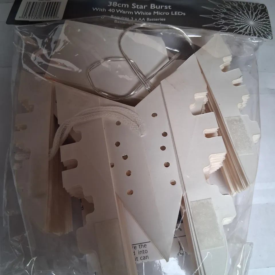 BOXED DAR LIGHTING 4 PACKS OF FIVE 40 MICRO LIGHT STAR BURST LANTERN WHITE