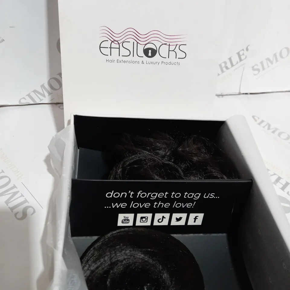 BOXED SET OF 2 EASILOCKS POWER SCRUNCHIE DARK CHOCOLATE 