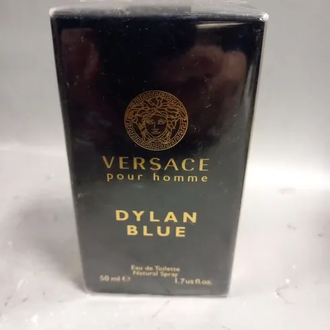 BOXED AND SEALED VERSACE DYLAN BLUE POUR HOMME EAU DE TOILETTE SPRAY 50ML