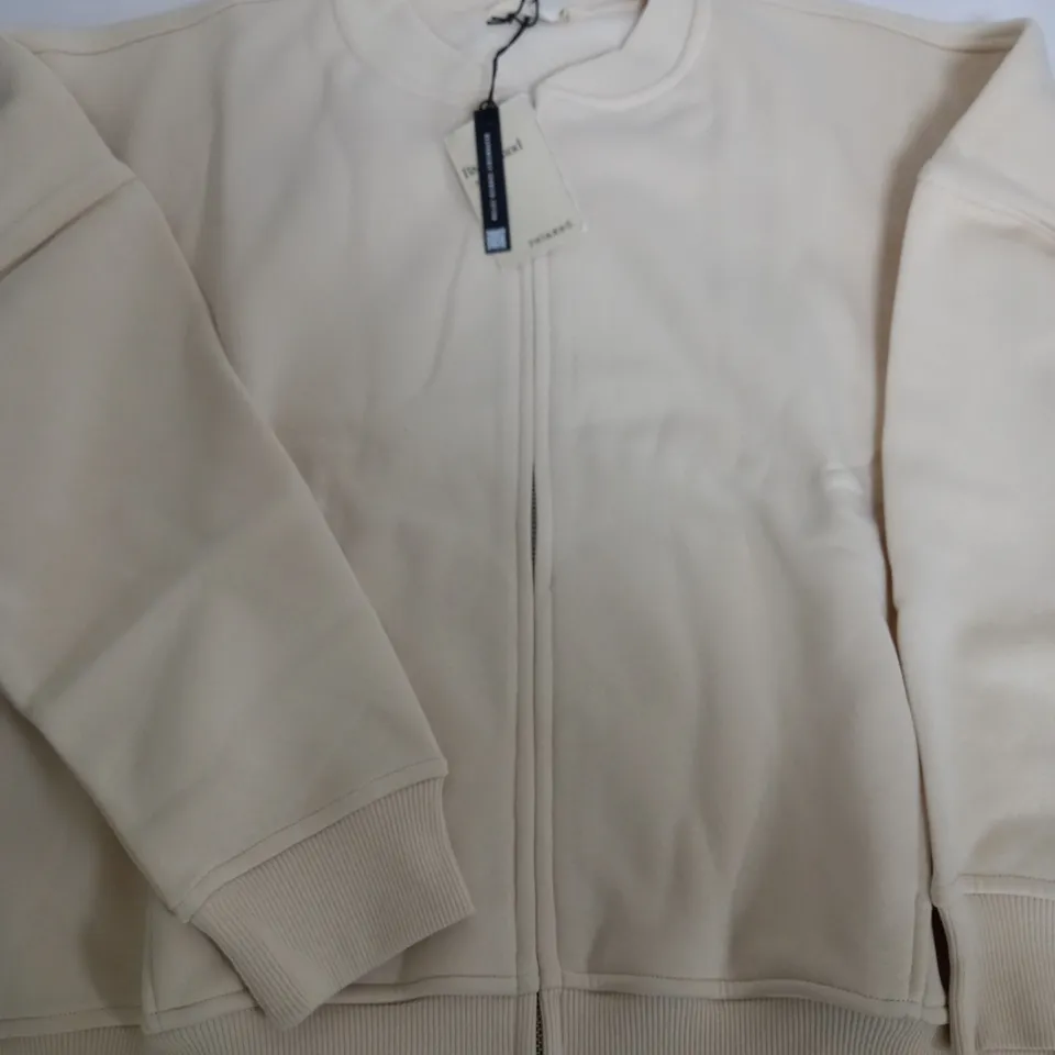RIVER ISLAND RELAXED CREAM JACKET - MEDIUM