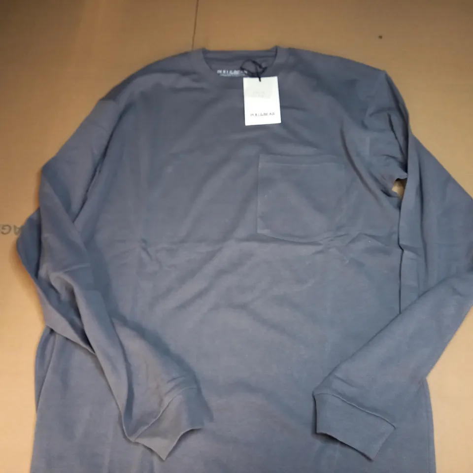 PULL & BEAR THIN JUMPER IN GREY - XS