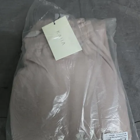 KAIA LOGO WIDE LEG SWEAT PANTS – STONE, UK 8