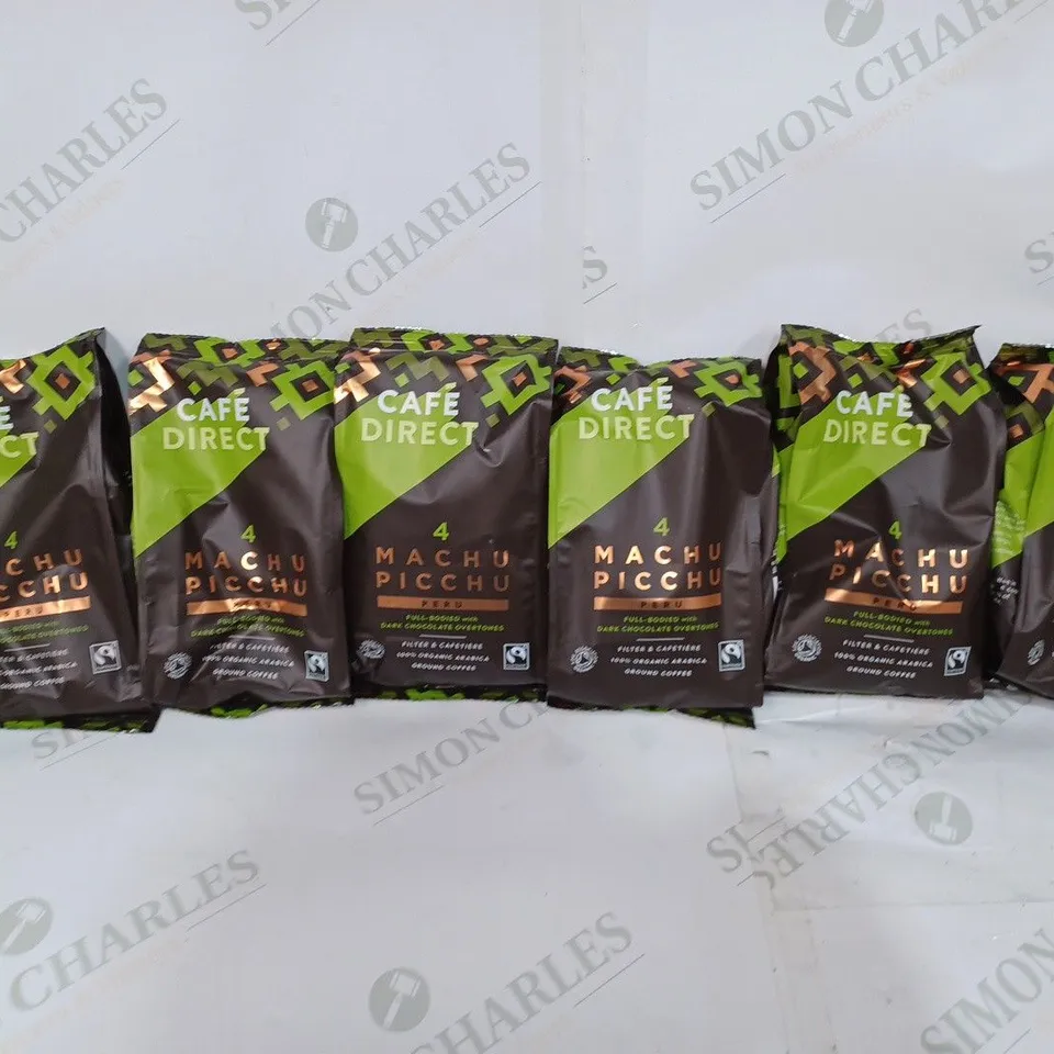 LOT TO CONTAIN APPROX. 6 X 227G CAFÉ DIRECT 4-MACHU PICCHU GROUND COFFEE WITH DARK CHOCOLATE OVERTONES 