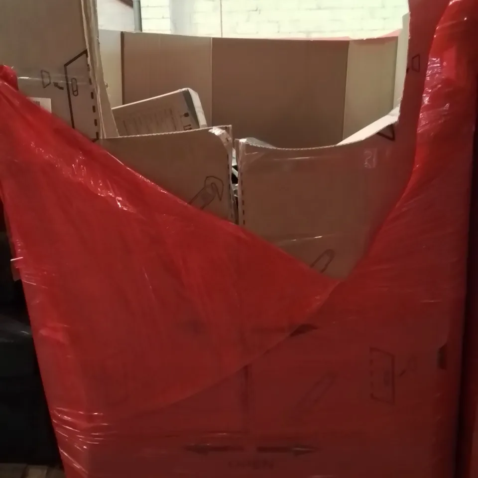 PALLET OF ASSORTED HOUSEHOLD GOODS AND PRODUCTS TO INCLUDE;AIR COOLER,LADDER,PHOTO FRAME