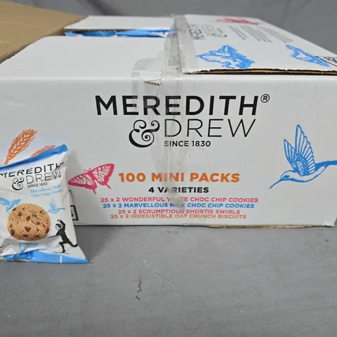 MEREDITH & DREW 100-PACK OF COOKIES - VARIOUS FLAVOURS