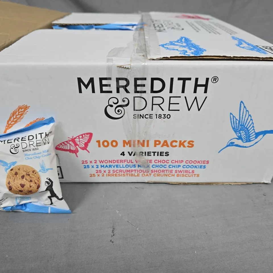 MEREDITH & DREW 100-PACK OF COOKIES - VARIOUS FLAVOURS