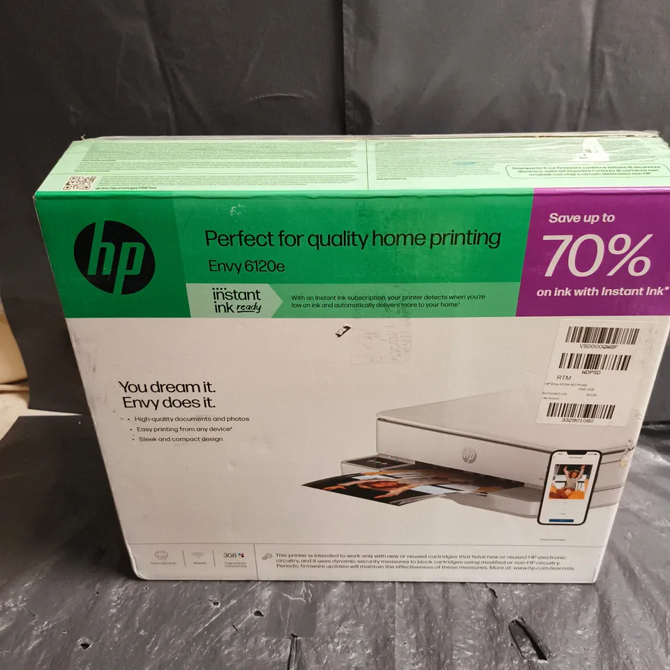 HP ENVY 6120E ALL-IN-ONE PRINTER – BOXED