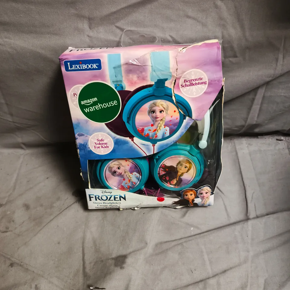 LEXIBOOK DISNEY FROZEN KIDS’ STEREO HEADPHONES – BOXED, BOX DAMAGED
