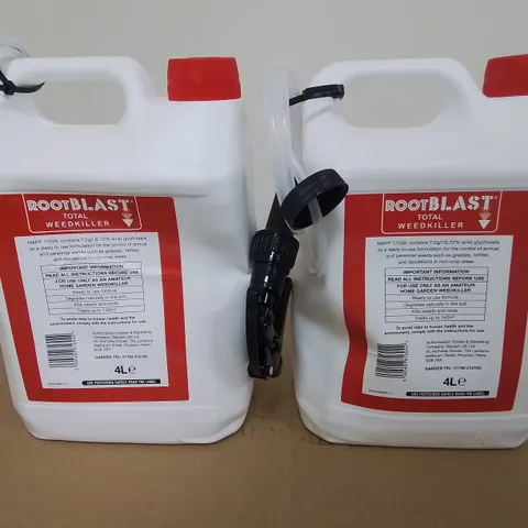 LOT OF 2 4L ROOTBLAST TOTAL WEEDKILLERS