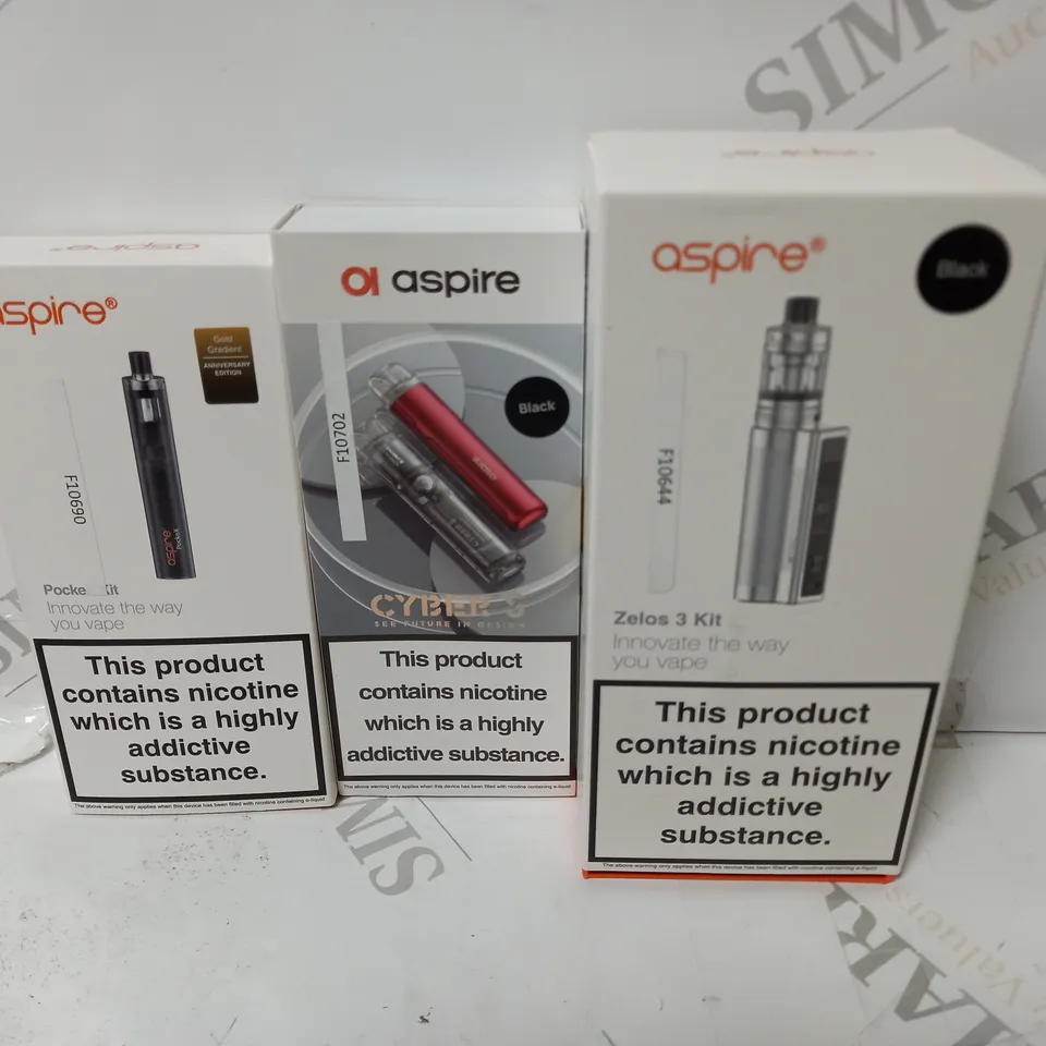 BOX OF APPROXIMATELY 20 ASSORTED E-CIGARETTES