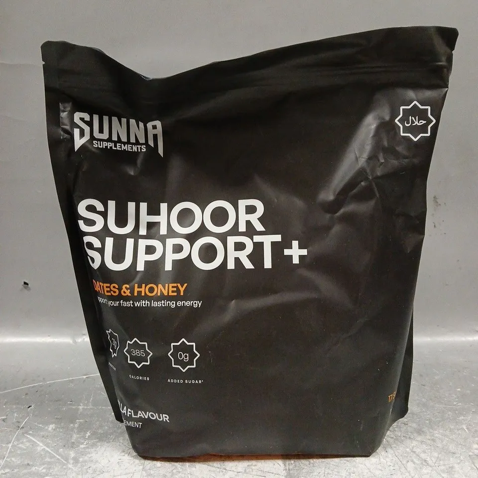 SUNNA SUHOOR SUPPORT+ DATES & HONEY FOOD SUPPLEMENT VANILLA FLAVOUR 1.7KG