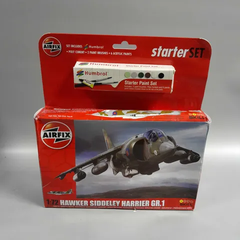 BOXED AIRFIX HAWKER SIDDELEY HARRIER GR.1 STARTER SET 