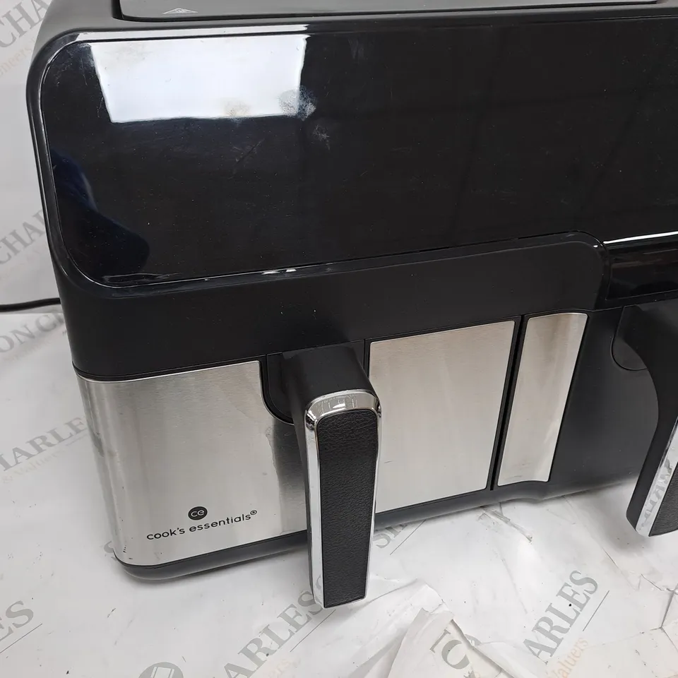 BOXED COOK'S ESSENTIALS 7.7L DUAL AIR FRYER 