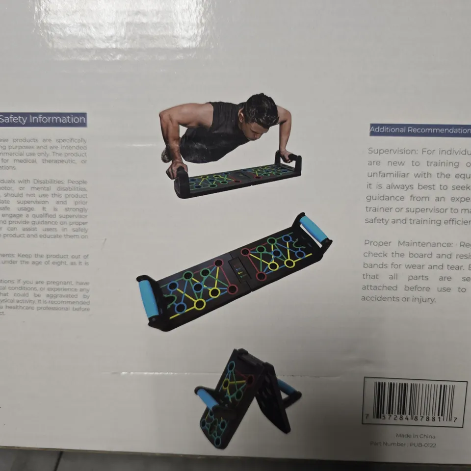 BOXED ZUZA PUSH-UP BOARD – WORKOUT ANYWHERE & ANYTIME