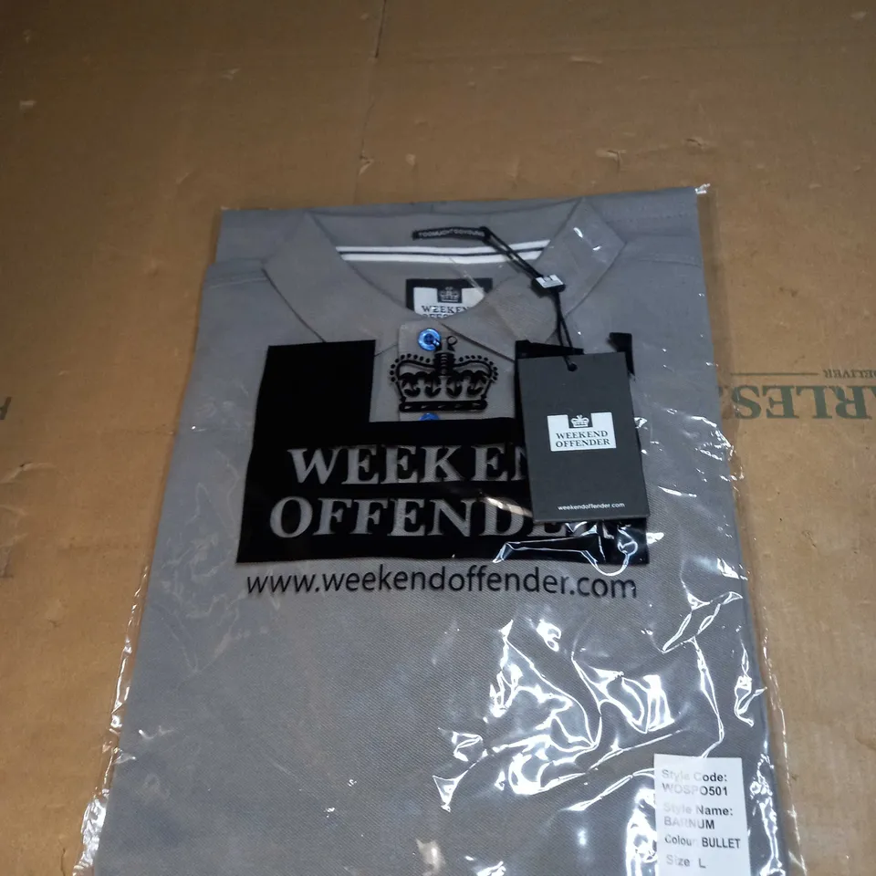 WEEKEND OFFENDER POLO SHIRT SIZE L