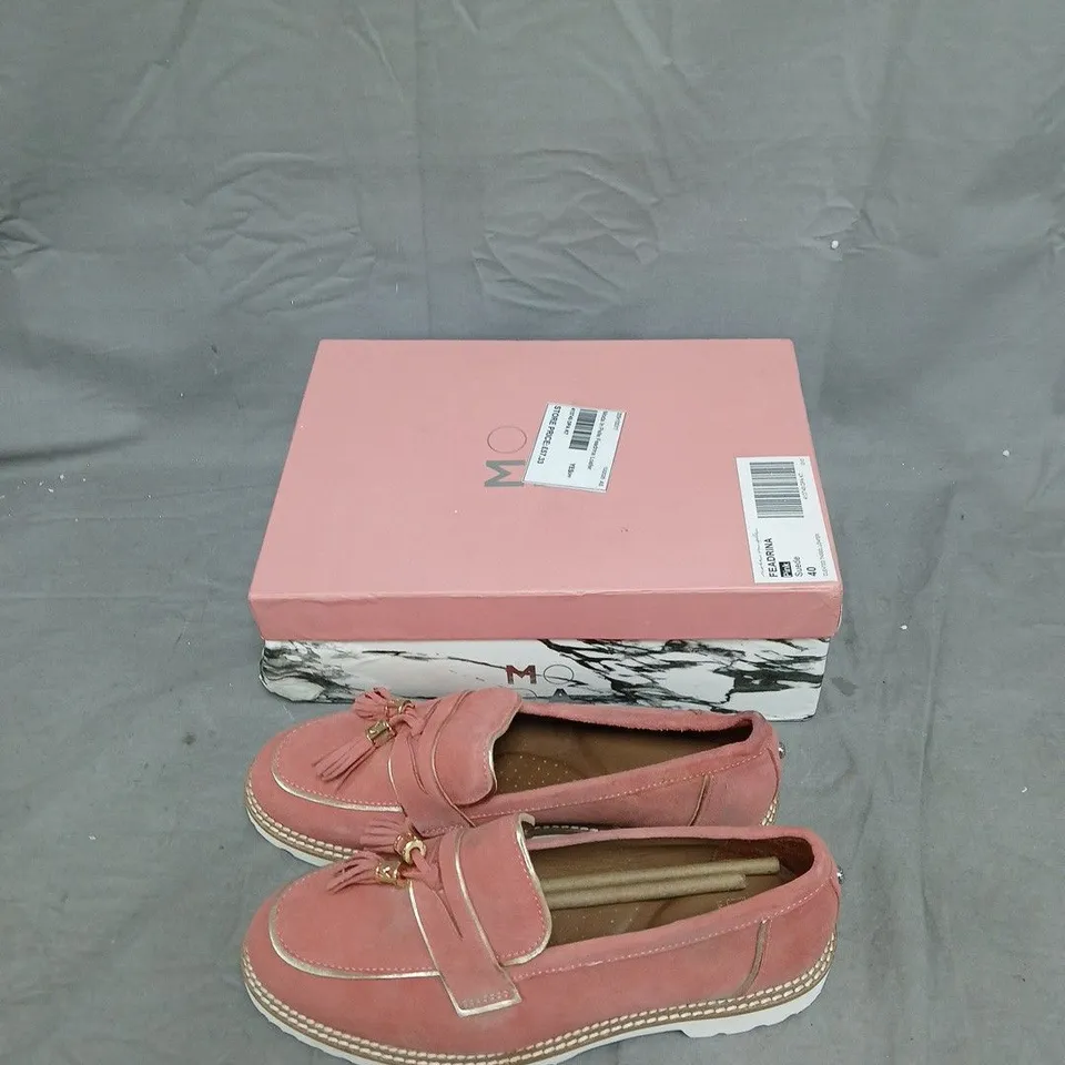 FEADRINA PINK SUEDE TASSEL LOAFERS – UK 7 (EU 40)