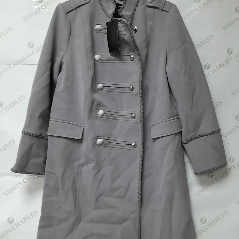 JULIEN MCDONALD LADIES GREY COAT SIZE 14