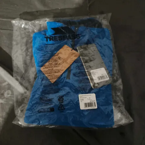 BAGGED TRESPASS ETTO-MALE MICROFLEECE IN BLUE - SIZE 3/4