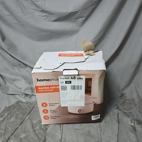 HOMESMART ELECTRIC HOT POT AND STEAMER BOXED