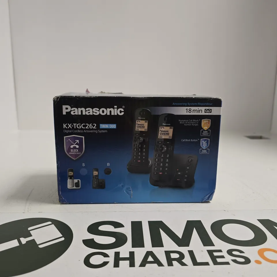 PANASONIC KX-TGC262 DIGITAL CORDLESS ANSWERING SYSTEM – TWIN/DUO