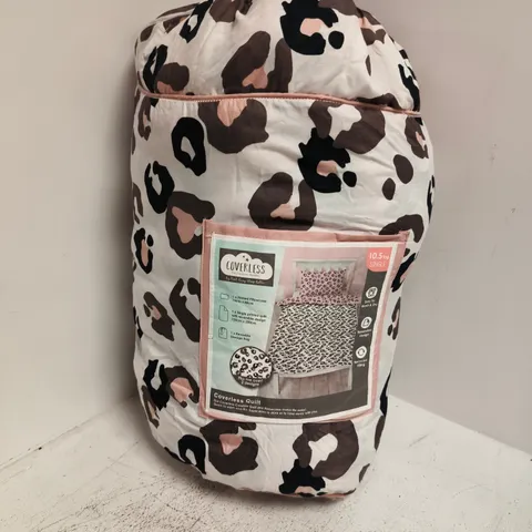 COVERLESS 10.5 TOG BED SET WHITE ANIMAL PRINT